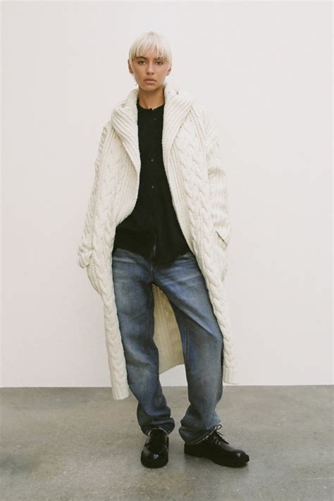 coatigan zara|zara long cable knit coat.